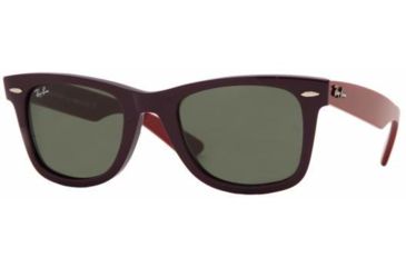 Image of Ray-Ban RB2140 SV Prescription Sunglasses - Dark Violet Crystal Green Frame / 50 mm Prescription Lenses, 966-5022
