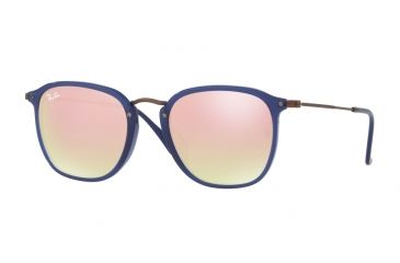 Image of Ray-Ban RB2448NF Progressive Prescription Sunglasses RB2448NF-12097O-53 - Lens Diameter 53 mm, Frame Color Trasparent Blue