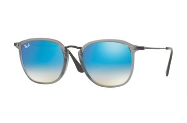 Image of Ray-Ban RB2448NF Progressive Prescription Sunglasses RB2448NF-12104O-53 - Lens Diameter 53 mm, Frame Color Trasparent Grey