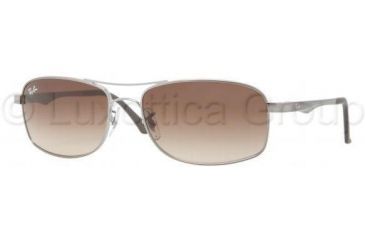 Image of Ray-Ban RB3484 Single Vision Prescription Sunglasses RB3484-004-51-6017 - Lens Diameter 60 mm, Frame Color Gunmetal