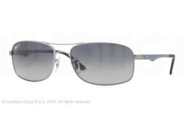 Image of Ray-Ban RB3484 Prescription Sunglasses RB3484-029-78-60 - Lens Diameter 60 mm, Frame Color Matte Gunmetal