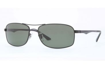 Image of Ray-Ban RB3484 Prescription Sunglasses RB3484-W3365-63 - Lens Diameter 63 mm, Frame Color Matte Black