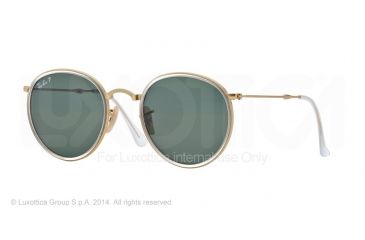 Image of Ray-Ban RB3517 Single Vision Prescription Sunglasses RB3517-112-N5-48 - Lens Diameter 48 mm, Frame Color Matte Gold