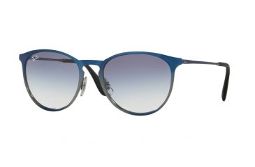 Image of Ray-Ban RB3539 Progressive Prescription Sunglasses RB3539-194-19-54 - Lens Diameter 54 mm, Frame Color Shot Blue Metallic