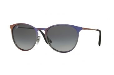 Image of Ray-Ban RB3539 Progressive Prescription Sunglasses RB3539-195-11-54 - Lens Diameter 54 mm, Frame Color Shot Violet Metallic