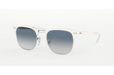 Image of Ray-Ban RB3716 Progressive Prescription Sunglasses, 51mm, White, RB3716-90883F-51-PRO