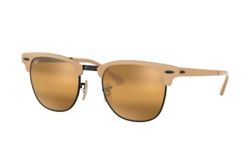 Image of Ray-Ban RB3716 Progressive Prescription Sunglasses, 51mm, Light Brown, RB3716-9157AG-51-PRO