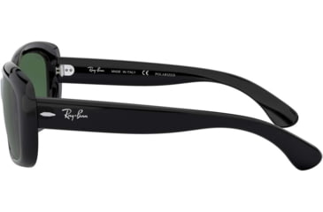 Image of Ray-Ban RB4101 Jackie Ohh Sunglasses - Women's, Black Frame, Crystal Green Polarized Lenses, 601-58-5817