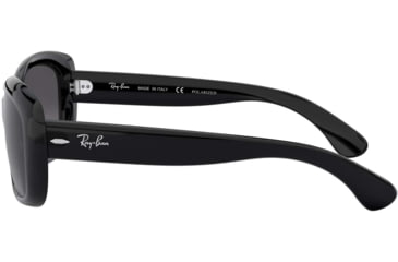 Image of Ray-Ban RB4101 Jackie Ohh Sunglasses - Women's, Shiny Black Frame, Grey Gradient Dark Grey Polar Lenses, 601/T3-58