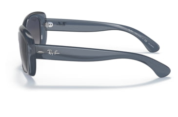 Image of Ray-Ban RB4101 Jackie Ohh Sunglasses - Womens, Transparent Dark Brown Frame, Blue Gradient Lens, Polarized, 58, RB4101-659278-58
