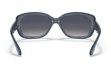 Image of Ray-Ban RB4101 Jackie Ohh Sunglasses - Womens, Transparent Dark Brown Frame, Blue Gradient Lens, Polarized, 58, RB4101-659278-58