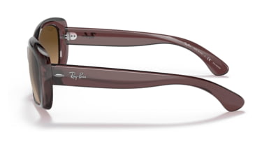 Image of Ray-Ban RB4101 Jackie Ohh Sunglasses - Womens, Transparent Dark Brown Frame, Brown Gradient Lens, Polarized, 58, RB4101-6593M2-58