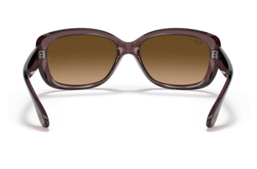 Image of Ray-Ban RB4101 Jackie Ohh Sunglasses - Womens, Transparent Dark Brown Frame, Brown Gradient Lens, Polarized, 58, RB4101-6593M2-58