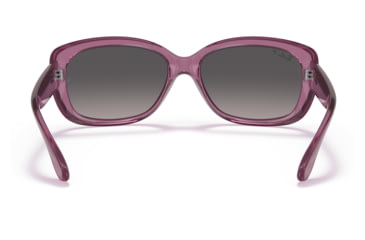 Image of Ray-Ban RB4101 Jackie Ohh Sunglasses - Womens, Transparent Violet Frame, Grey Gradient Lens, Polarized, 58, RB4101-6591M3-58