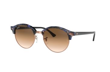 Image of Ray-Ban RB4246 Single Vision Prescription Sunglasses, 51mm, Spotted Brown/Blue, RB4246-125651-51-SV