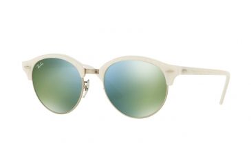 Image of Ray-Ban RB4246 Single Vision Prescription Sunglasses RB4246-988-2X-51 - Lens Diameter 51 mm, Frame Color Top Wrinkled White On White