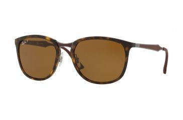 Image of Ray-Ban RB4299 Progressive Prescription Sunglasses RB4299-710-83-56 - Lens Diameter 56 mm, Frame Color Light Havana