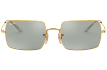 Image of Ray-Ban Rectangle 1969 Sunglasses 001/W3-54 - , Photo grey mirror grey Lenses