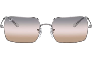 Image of Ray-Ban Rectangle 1969 Sunglasses 004/GC-54 - , Pink Gradient Grey Lenses