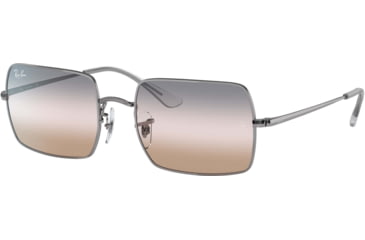 Image of Ray-Ban Rectangle RB1969 Sunglasses, Gunmetal, 54, RB1969-004-GC-54