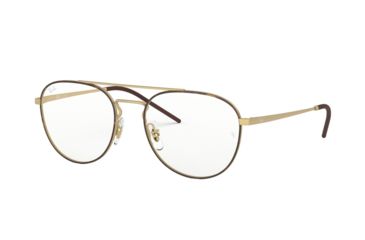 Image of Ray-Ban RX6414 Eyeglass Frames 3042-55 - Top Havana On Rubber Gold