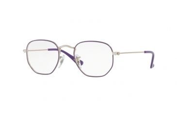 Image of Ray-Ban RY9541V Eyeglass Frames 4061-42 - Silver/top Violet Frame