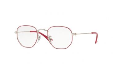 Image of Ray-Ban RY9541V Eyeglass Frames 4062-44 - Silver Top Fuxia Frame
