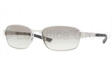 Image of Ray-Ban RB3413 Sunglasses with No-Line Progressive Rx Prescription Lenses RB3413-003-32-5918 - Lens Diameter: 59 mm, Frame Color: Silver