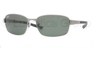 Image of Ray-Ban RB3413 Sunglasses with No-Line Progressive Rx Prescription Lenses RB3413-004-5618 - Lens Diameter: 56 mm, Frame Color: Gunmetal