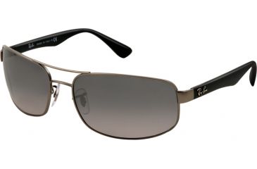 Image of Ray-Ban Bifocal Sunglasses RB3445 with Lined Bi-Focal Rx Prescription Lenses RB3445-029-71-6417 - Lens Diameter 64 mm, Frame Color Matte Gunmetal