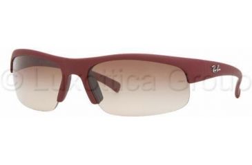 Image of Ray-Ban Sunglasses RB4039 816/13-6316 - Red Beet Rubberize Brown Gradient