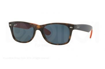 Image of Ray-Ban New Wayfarer Prescription Sunglasses RB2132 RB2132-6180R5-52 - Lens Diameter 52 mm, Frame Color Matte Havana