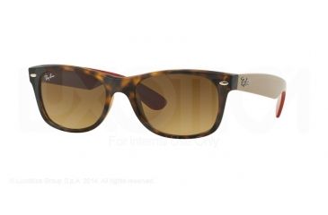 Image of Ray-Ban New Wayfarer Prescription Sunglasses RB2132 RB2132-618185-55 - Lens Diameter 55 mm, Frame Color Matte Havana