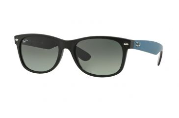 Image of Ray-Ban New Wayfarer Prescription Sunglasses RB2132 RB2132-618371-55 - Lens Diameter 55 mm, Frame Color Matte Black