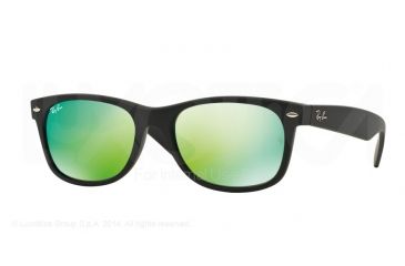 Image of Ray-Ban New Wayfarer Prescription Sunglasses RB2132 RB2132-622-19-52 - Lens Diameter 52 mm, Frame Color Rubber Black
