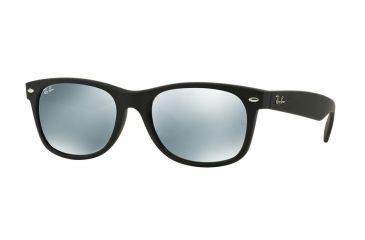Image of Ray-Ban New Wayfarer Prescription Sunglasses RB2132 RB2132-622-30-55 - Lens Diameter 55 mm, Frame Color Rubber Black