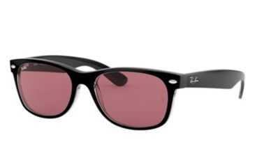 Image of Ray-Ban New Wayfarer Prescription Sunglasses, 52mm, Black/Transparent, RB2132-6398U0-52-SV