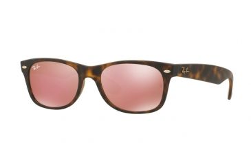 Image of Ray-Ban New Wayfarer Prescription Sunglasses RB2132 RB2132-894-Z2-52 - Lens Diameter 52 mm, Frame Color Matte Havana