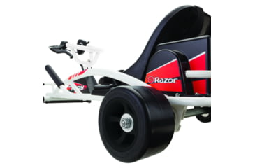 Image of Razor Ground Force Drifter Fury Electric Go Kart, White/Black, 25143498