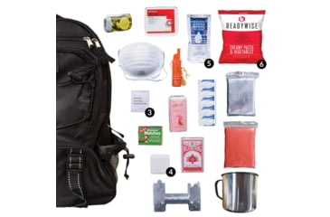 Image of ReadyWise 64 Piece Survival Backpack, Black, RW01-633GSG(BLACK)