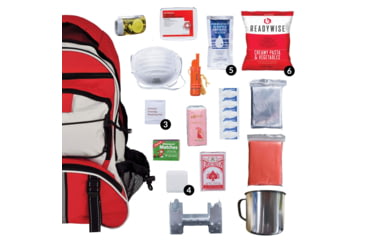 Image of ReadyWise 64 Piece Survival Back Pack, Red, RW01-621GSG