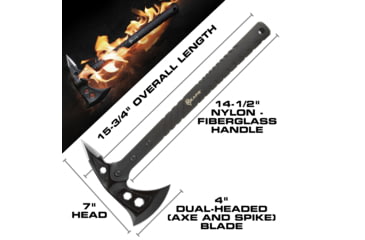 Image of Reapr TAC Hawk Axe, 2Cr13 Stainless Steel, Black Oxide, 11000