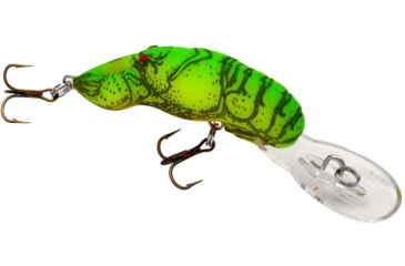 Image of Rebel Lures Rebel Deep Teeny Wee Crawfish Lure, 1 1/2in, 1/9oz, Floating, Chartreuse/Green Back, D7734