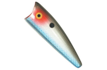 Image of Rebel Lures Rebel Pop-R Plus Topwater Bait, 2 1/2in, 1/4 oz, Floating, Silver Shad, P61G256