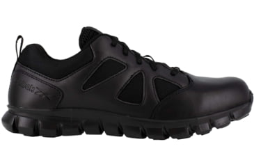 Image of Reebok Sublite Cushion Tactical Oxford Soft Toe Work Shoes - Womens, Black, 6W, RB815-Black-6-Female-W
