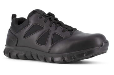 Image of Reebok Sublite Cushion Tactical Oxford Soft Toe Work Shoes - Womens, Black, 6W, RB815-Black-6-Female-W