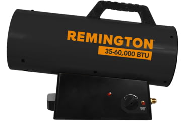 Image of Remington Battery Operated Liquid Propane Forced Air Heater, Variable Output, 60,000 BTU, Black, Medium, REM-60VBOA-GFA-B