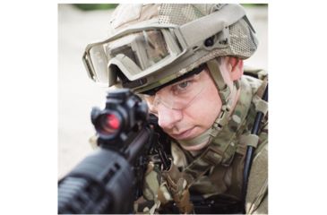 Image of Revision Stingerhawk Eyewear Military Kit, Clear/Solar Lens, Black Frame, Large, 4-0152-0044