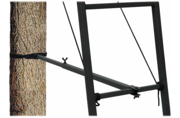 Image of Rhino Blinds Ladder Support Bar, Black/Steel, RTASA-500
