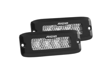 Image of Rigid Industries SR-Q Series PRO Spot Diffused LED Flush Mount Light, Pair, Black, 925513BLK